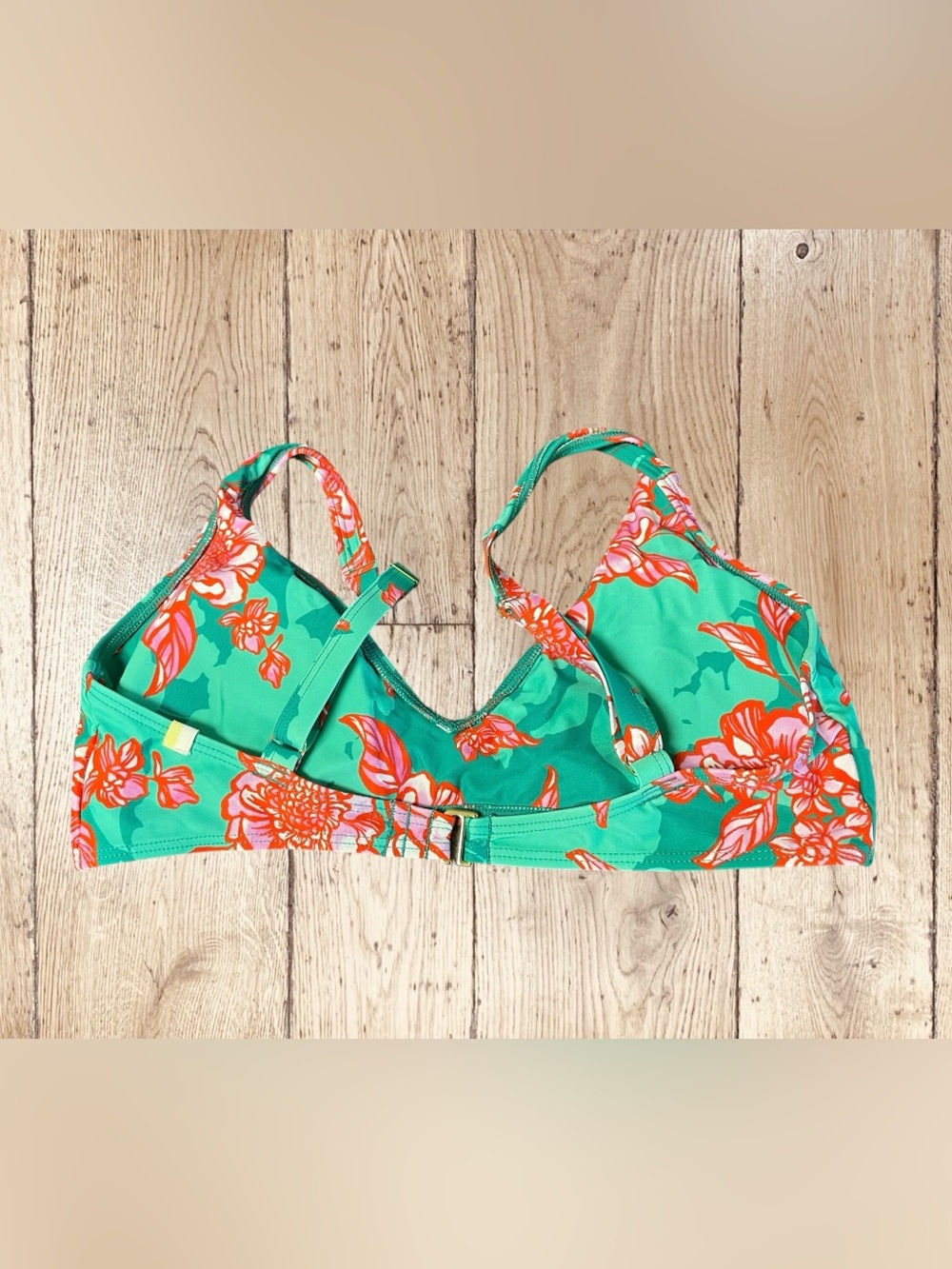 SUMMERSALT- Bathing Suit Top - Scoop Neck Bikini - Size 6- Floral